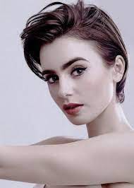 Gas Lancome And Make Up Bild Lily Collins Short Hair Lily Collins Hair Short Hair Styles