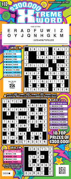 Find winning numbers, jackpot amounts, and retailer locations and set notifications when jackpots reach your dream amount! Pennsylvania Lottery Scratch Offs 300 000 Xtreme Xword