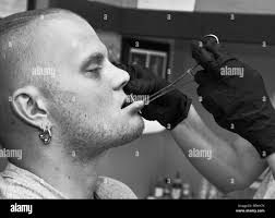 Tattoos body Black and White Stock Photos & Images