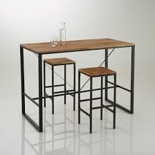 Table De Bar Haute Hiba Inspiree Du Mobilier Industriel En Guise De Bar De Table De Salle A Manger Haute Ou Meme Bar Table High Bar Table High Dining Table