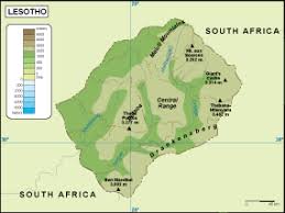 The country has a total area of 12,727.01 square miles (32962.8 km2). Lesotho Physical Map Eps Illustrator Map Vector Maps
