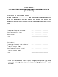 Program transformasi minda peperiksaan perkhidmatan. K004 Jadual Ketiga I