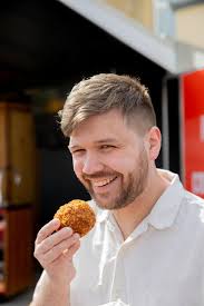 I tried a famous scotch egg at Bishop Auckland Food Festival