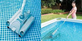 Pool vacuum cleaners aren't all that difficult to explain, they're a specific type of pool product, designed to vacuum and remove dirt, leaves, and any other accumulated debris from. 9 Best Vacuum For Intex Above Ground Pool Best Above Ground Pool Intex Above Ground Pools Best Pool Vacuum