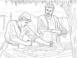 Jesus Christ The Son Of A Carpenter Coloring Page Jesus Coloring Pages Coloring Pages Jesus Childhood
