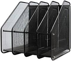 Silver wire mesh wall mountable document rack, magazine & file holder, set of 2. Office Metal Mesh Magazine File Holder Desk Book Organizer Document Rack Filing Storage Rainhaseguros Com Br