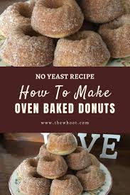 Oven Baked Donuts No Yeast Easy Recipe The Whoot In 2020 Baked Yeast Donut Recipe Oven Baked Donut Recipe Baked Donuts