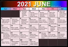 Si l'année 2020 a été difficile pour la grande. Local Queer Online Pride 2021 Calendar