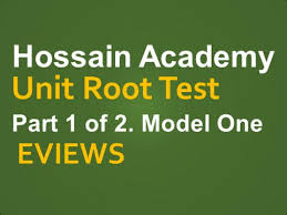 In fact, the mdf unit root test (see table 4.4) shows the presence of possible structural breaks in the variables. Unit Root Testing Model One Part 1 Of 2 Eviews Youtube
