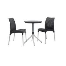 Adams Manufacturing Quik Fold White 3 Piece Resin Plastic Outdoor Bistro Cafe Set 85 Rattan Patio Furniture Outdoor Patio Furniture Sets Iron Patio Furniture