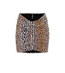 geraldina leopard print skirt