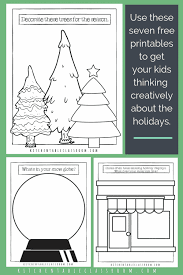 I like leaving items like these shoe coloring pages laying around the kitchen table. Christmas Coloring Pages Free Printable Sketchbook Prompts The Kitchen Table Classroom