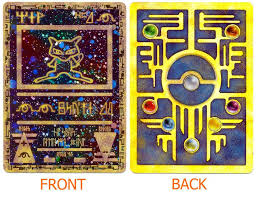 Ancient Mew Trading Card Ancient Mew Card Mew Card Ancient Mew