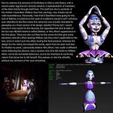 Is Ballora Mrs.Afton?… No, and here's why: : r/fnaftheories