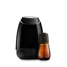Works fine and just plugged in and smells great! Essential Mist Diffuser