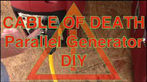 Use caution with this type of cord. How To Make An Inverter Generator Parallel Cable Aka Cable Of Death Youtube