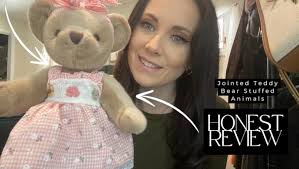 Amazon.com: suepcuddly Jointed Teddy Bear Stuffed Animals Small Soft Plush  Toy with Cloth (Pink Lace 13Inch) : Toys & Games