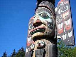 Raven & Frog Totem Pole | Coastal Peoples