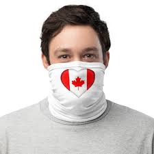 Neck Gaiter: CANADA Heart Custom Face Mask. Protection W/ Style!