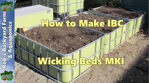 Make a wicking barrel self watering garden bed a wicking barrel or wicking bed is a great way to garden in both a water and nutrient efficient and responsible way. Wicking Beds How To Make Ibc Self Watering Garden Beds Mki Youtube