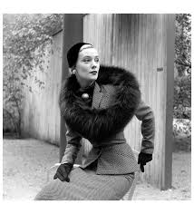 Barbara Wood Models Aug 1950 Fur Coat Vintage 1950s Fashion White Fashion Photography