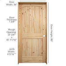 Knotty Pine 36 X 80 Pre Hung Door At