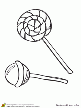 Bonbons Et Sucreries Sucettes Coloring Pages