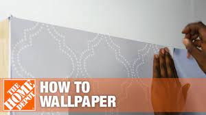 There's an app for that!) working from top to bottom, continue to slowly peel off the backing as you install. How To Hang Peel And Stick Wallpaper The Home Depot Youtube