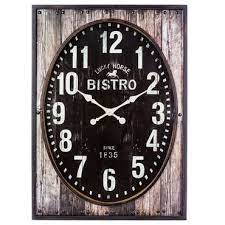 horloge rectangulaire 72x100 cm bistrot vente de atmosphera conforama