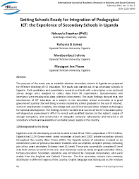 International journal of academic research in business and social sciences. Pdf International Journal Of Academic Research In Business And Social Sciencesgetting Schools Ready For Integration Of Pedagogical Ict The Experience Of Secondary Schools In Uganda Masagazi Joel Academia Edu