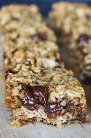 These Banana Oatmeal Breakfast Bars Are Soft And Chewy Oatmeal Bars With A Great Hit Of Banana Chewy Oatmeal Bars Breakfast Bars Recipe Oatmeal Breakfast Bars