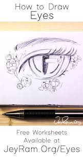 Learn How To Draw Beautiful Female Anime Eyes Using This Step By Step Process Made For Beginners On The Site Grab The Free Worksheet In 2020 Rysowanie Oczu Rysowanie