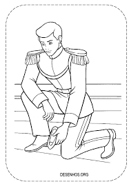 Cinderela Principe Encantado Para Colorir 1