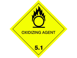 Please right click and download the necessary label from pdf data for printing on the table below. Cl 5 1 Container Placards Dgr Label Pe Film With Text 30x30cm