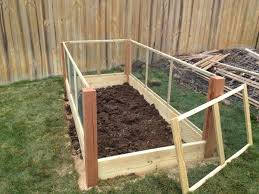 simple diy custom raised garden beds with rabbit fence for small regarding raised garden bed fence ideas garden fencing garden beds raised garden