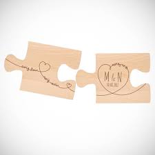 2er Set Puzzlebrett Ewig Dein Personalisiert Puzzle Design Gravur Spruche Personalisierte Puzzle