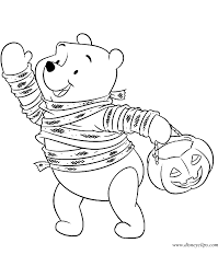 Find dot to dots, exercises for kids and toddlers, illustrations, vector clipart, black and white pictures. Disney Halloween Coloring Pages Disneyclips Com