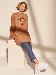 Mickey Mouse Baskili Sweatshirt Lc Waikiki 2020 Bebek Mickey Bebek Mickey Mouse Urunler