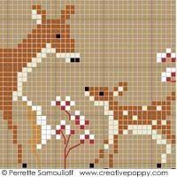 Pattern is easy to stitch and makes a great beginners project. Mother And Baby Animals In Winter Cross Stitch Pattern Stitched Modern