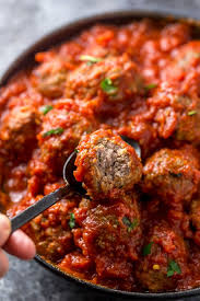 Easy Baked Meatballs Recipe Video With Marinara Sauce Baker By Nature Recipe Easy Baked Meatballs Baked Meatball Recipe Meatball Recipes