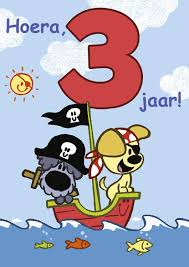 Cijferkaarten Woezel Pip 3 Jaar