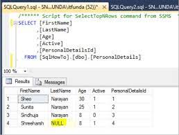 Records Having Null Value In Sql Server - Tech Funda