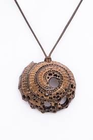On Sale Hand Carved Brown Pendant Rapana From Coconut Shell Gift For Her Women Art Modern Eco Natural Hand Carved Jewelry Wood Jewelery Wood Resin Jewelry