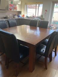Square dining room table sets. 8 Seater Square Dining Table For Sale In Artane Dublin From Clo79