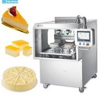 Frozen Factory Automatic Ultrasonic Round Ice Cream Cake Slicer Cutter  Cutting Machine