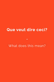 Que Veut Dire Ceci What Does This Mean Find More Useful Phrases With Audio In My Book French Phrasebook Learn French Study French French Phrases
