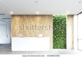 Resultado De Imagem Para Minimalist Reception White Reception Desk Reception Garage Doors