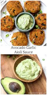 Avocado Garlic Aioli Sauce Recipe Made With Garlic Avocados And Veganaise Aioli Aiolisauce Avocados Aioli Sauce Recipe Aoli Recipe Condiment Recipes