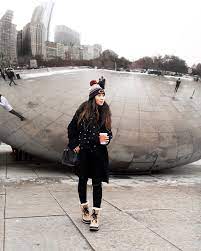 Chicago Bean Cloud Gate Winter Outfit Winter Outfits Dressy Winter Outfits Snow Winter Outfits Warm
