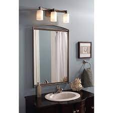 When preparing to install the light fixtures and mirror above a bathroom vanity, the easiest way to start is with the mirror, as you want to center it on the wall. 3 Common Bathroom Lighting Mistakes To Avoid Wolfers Lighting